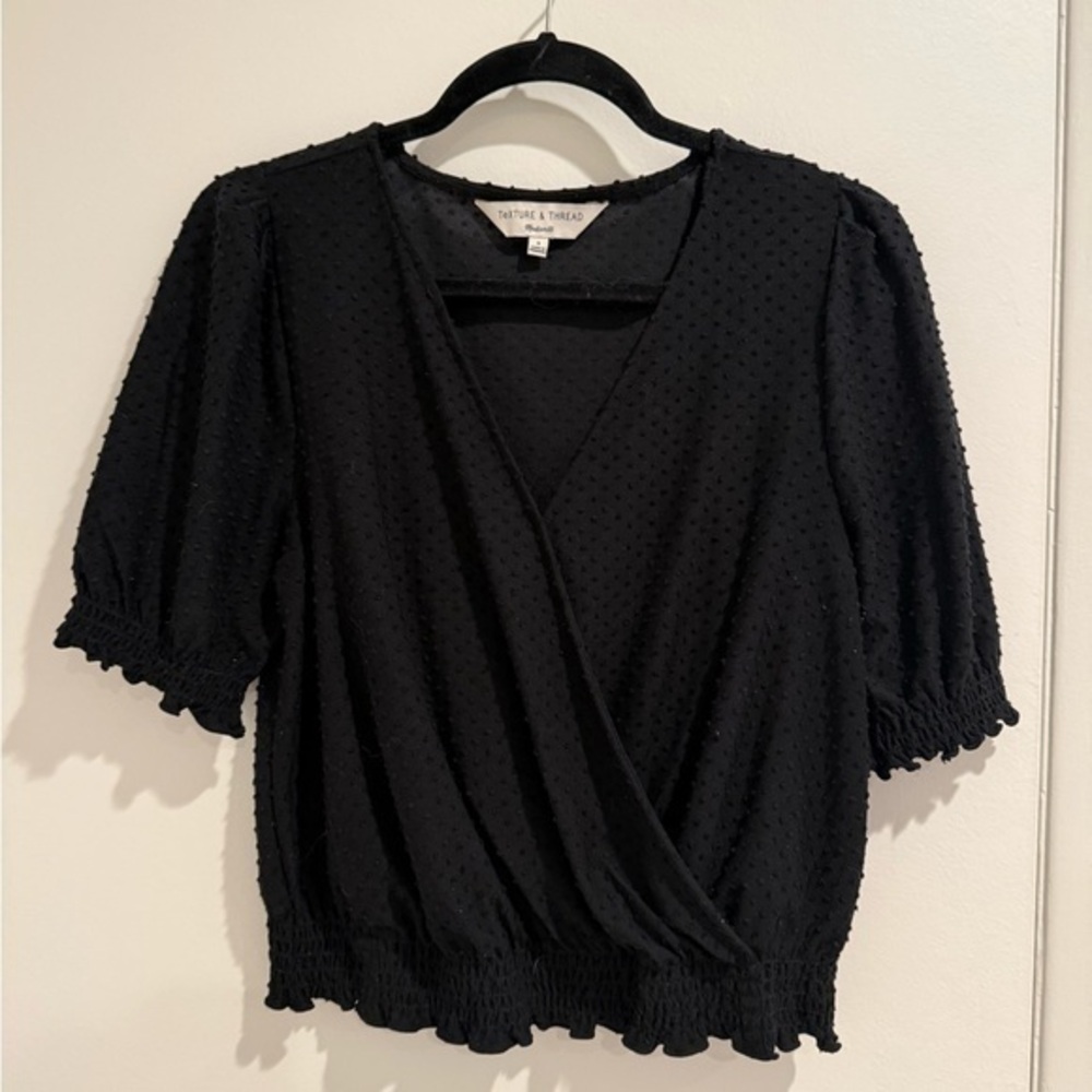 Black Wrap Top